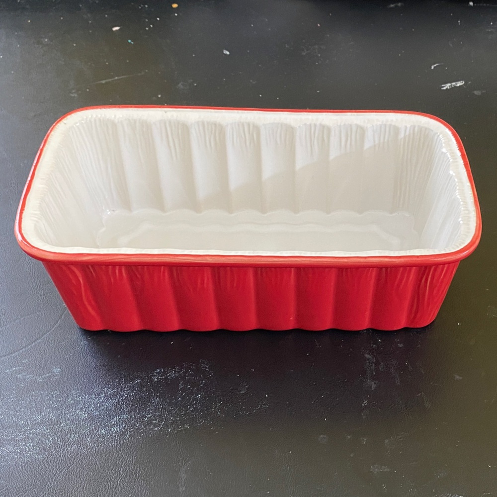 Red and White Loaf Pan